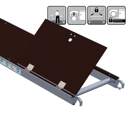 Rolsteiger Professional 90x250 5,2m werkhoogte carbon vloer vrijstaand
