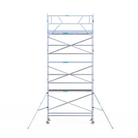 Rolsteiger Original  90x305 8,2m werkhoogte carbon vloer tegen de gevel