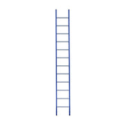 Eurostairs Ladder enkel recht 1x12 sporten BLAUW