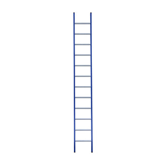 Eurostairs Ladder enkel recht 1x12 sporten BLAUW