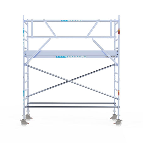 Rolsteiger Original  90x305 4,2m werkhoogte carbon vloer tegen de gevel
