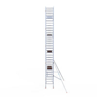 Rolsteiger Professional 90x190 10,2m werkhoogte carbon vloer tegen de gevel