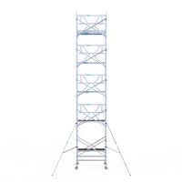 Rolsteiger Professional 135x190 11,2m werkhoogte carbon vloer tegen de gevel