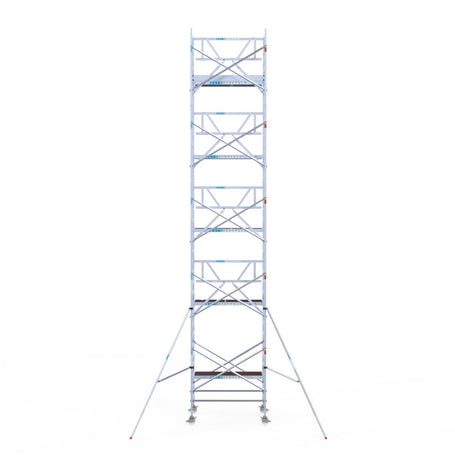 Rolsteiger Professional 135x190 11,2m werkhoogte carbon vloer tegen de gevel