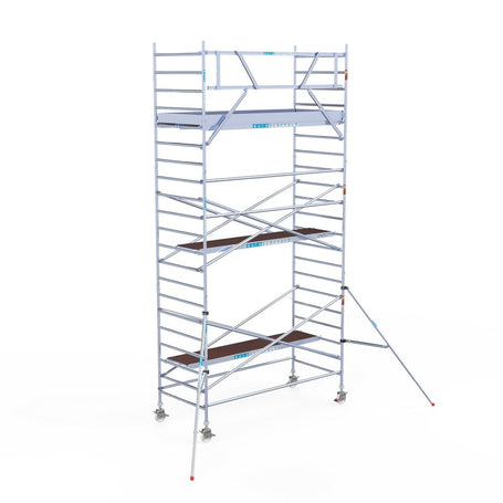 Rolsteiger Original  135x305 7,2m werkhoogte carbon vloer tegen de gevel