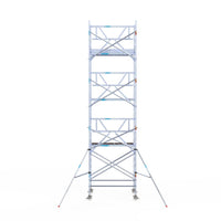 Rolsteiger Professional 135x190 8,2m werkhoogte carbon vloer tegen de gevel