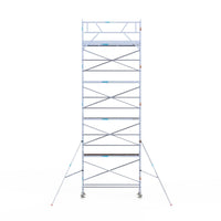 Rolsteiger Original  75x305 10,2m werkhoogte carbon vloer tegen de gevel