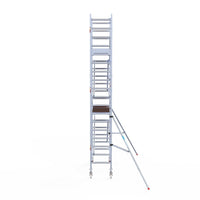 Rolsteiger Original  75x190 6,2m werkhoogte carbon vloer tegen de gevel