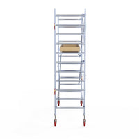 Rolsteiger Basic 90x250 4,2m werkhoogte carbon vloer tegen de gevel
