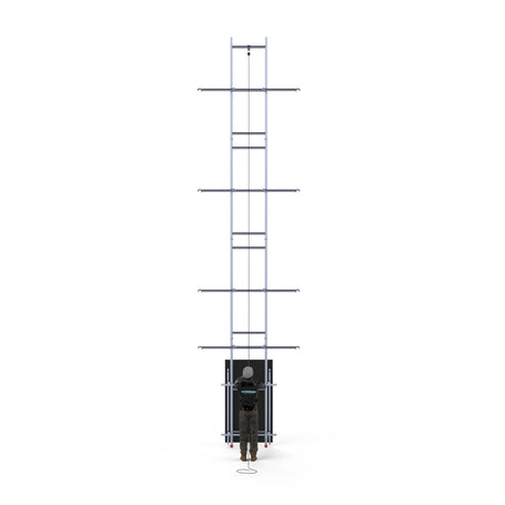 Zonnepanelen steiger 135x305 8,2m werkhoogte incl. Safeguard dakrandbeveiliging