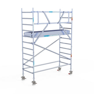 Rolsteiger Original  90x250 4,2m werkhoogte carbon vloer tegen de gevel