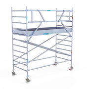 Rolsteiger Original  135x305 4,2m werkhoogte carbon vloer tegen de gevel