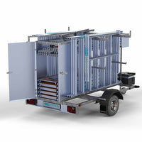 Steigeraanhanger Afsluitbaar 250 + Rolsteiger Alumexx Light 135x250 8,2m werkhoogte