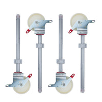 Nylon steigerwiel met aluminium spindel