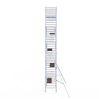 Rolsteiger Original  135x250 11,2m werkhoogte carbon vloer tegen de gevel
