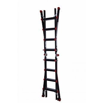 Multifunctionele ladder Big One 4x6 ZWART