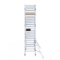 Rolsteiger Alumexx Light 135x250 7,2m werkhoogte tegen de gevel