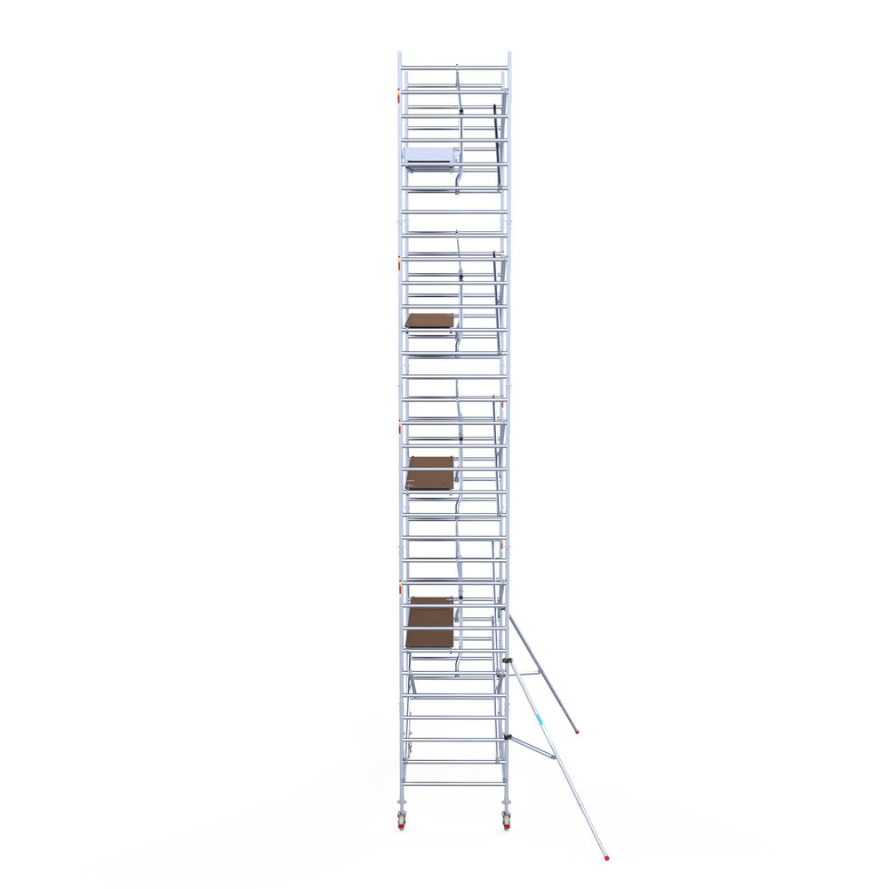 Steigeraanhanger afsluitbaar 305 + Rolsteiger Standaard 135x305 10,2m werkhoogte enkele voorloopleuning