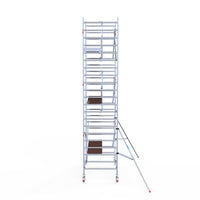 Rolsteiger Professional 135x250 7,2m werkhoogte carbon vloer tegen de gevel