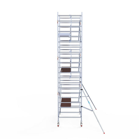 Rolsteiger Professional 135x250 7,2m werkhoogte carbon vloer tegen de gevel