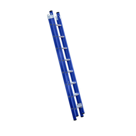Eurostairs Reform ladder dubbel recht 2x8 sporten BLAUW