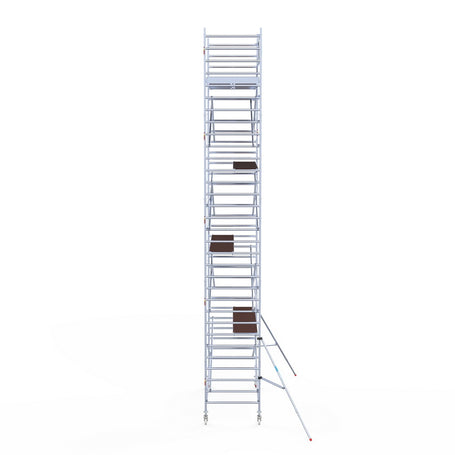 Rolsteiger Original  135x305 10,2m werkhoogte carbon vloer tegen de gevel