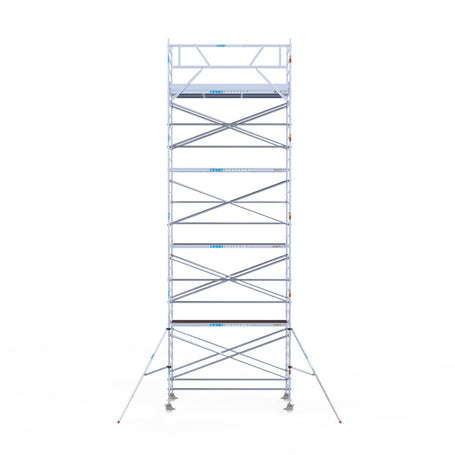 Rolsteiger Original  135x305 10,2m werkhoogte carbon vloer tegen de gevel