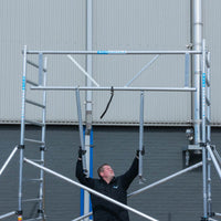 Rolsteiger Basic 90x250 8,2m werkhoogte tegen de gevel