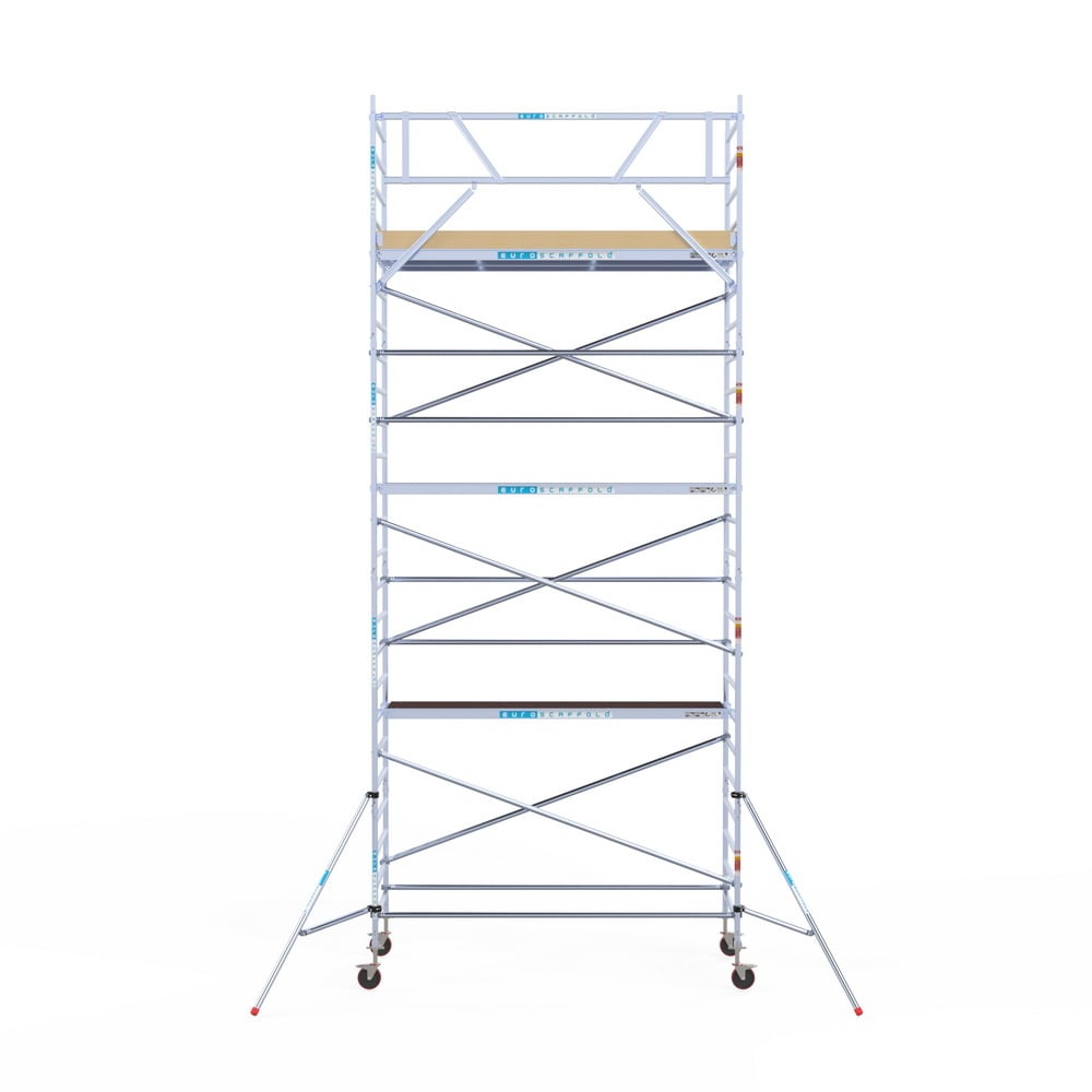 Rolsteiger Basic 135x305 8,2m werkhoogte carbon vloer tegen de gevel