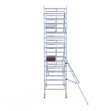 Rolsteiger Professional 135x250 6,2m werkhoogte carbon vloer tegen de gevel