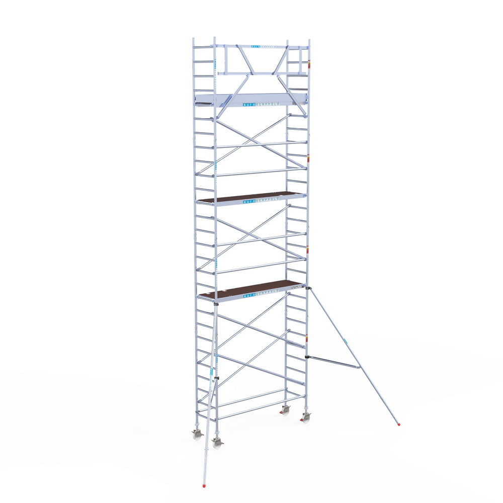 Rolsteiger Original  75x250 9,2m werkhoogte carbon vloer tegen de gevel