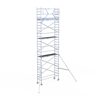 Rolsteiger Original  75x250 9,2m werkhoogte carbon vloer tegen de gevel