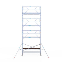Rolsteiger Professional 90x305 9,2m werkhoogte carbon vloer tegen de gevel