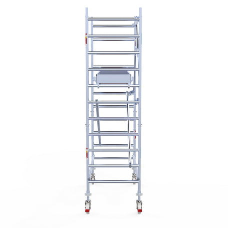 Rolsteiger Professional 90x190 4,2m werkhoogte carbon vloer tegen de gevel