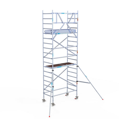 Rolsteiger Original  90x190 6,2m werkhoogte carbon vloer tegen de gevel