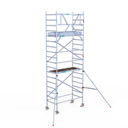 Rolsteiger Original  90x190 6,2m werkhoogte carbon vloer tegen de gevel