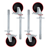 Rolsteiger Basic 75x305 5,2m werkhoogte carbon vloer tegen de gevel