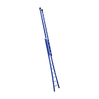 Eurostairs Reform ladder dubbel uitgebogen 2x12 sporten BLAUW