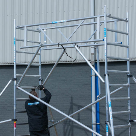 Rolsteiger Basic 75x190 4,2m werkhoogte tegen de gevel