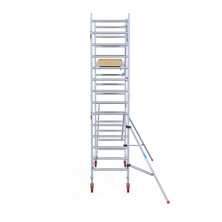Rolsteiger Basic 90x250 5,2m werkhoogte carbon vloer tegen de gevel