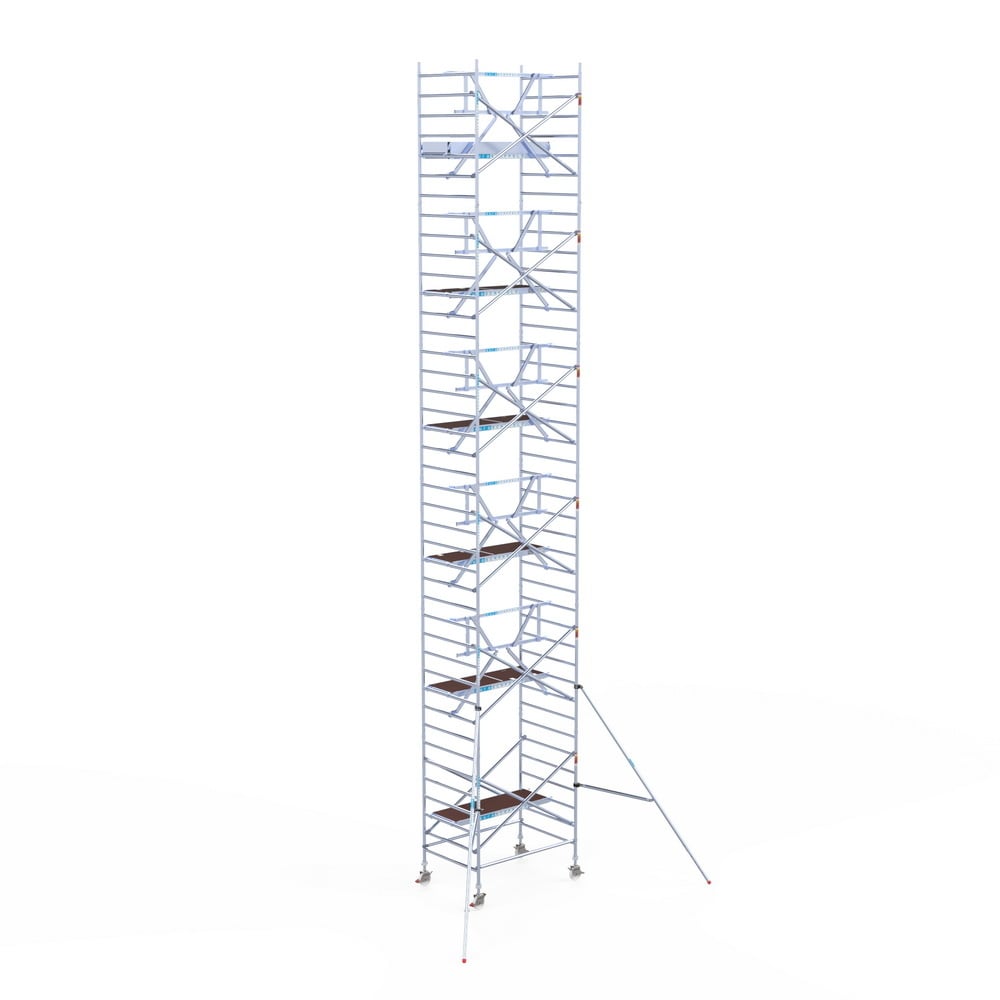 Rolsteiger Professional 135x190 13,2m werkhoogte carbon vloer tegen de gevel