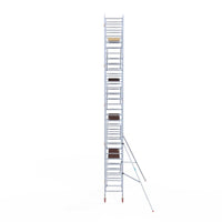 Rolsteiger Basic 90x250 10,2m werkhoogte carbon vloer tegen de gevel