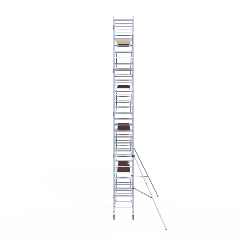 Rolsteiger Basic 90x250 10,2m werkhoogte carbon vloer tegen de gevel