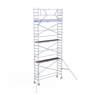 Rolsteiger Original  75x305 8,2m werkhoogte carbon vloer tegen de gevel