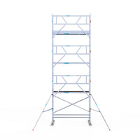 Rolsteiger Professional 90x250 8,2m werkhoogte carbon vloer tegen de gevel