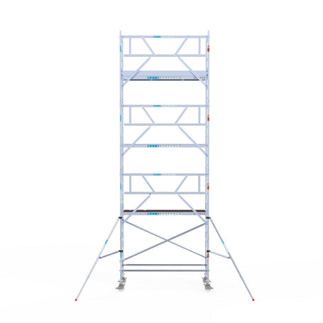 Rolsteiger Professional 90x250 8,2m werkhoogte carbon vloer tegen de gevel