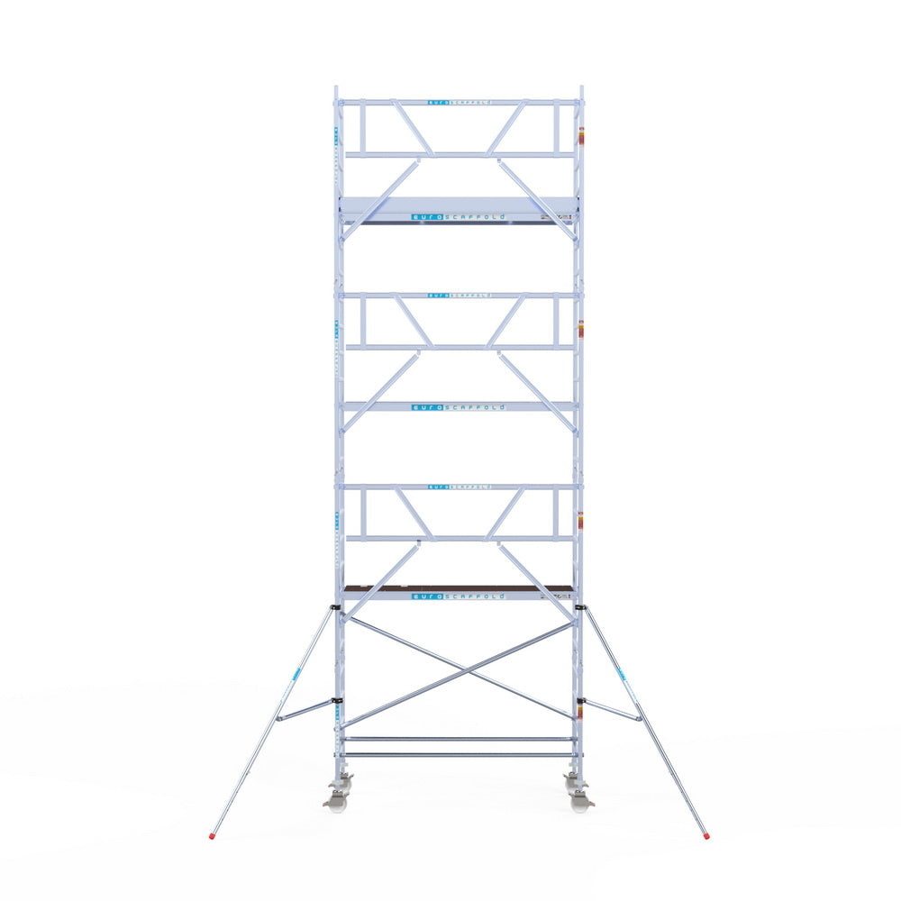 Rolsteiger Professional 90x250 8,2m werkhoogte carbon vloer tegen de gevel