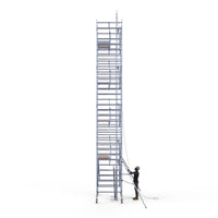 Zonnepanelen steiger 135x250 10,2m werkhoogte incl. Safeguard dakrandbeveiliging