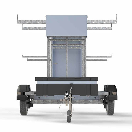 Steigeraanhanger afsluitbaar 2,5m - 1350 kg