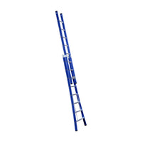 Eurostairs Reform ladder dubbel uitgebogen 2x8 sporten BLAUW